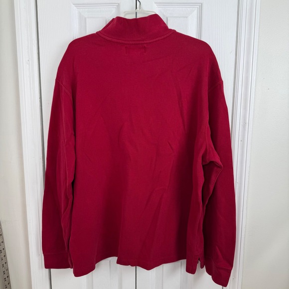 Polo by Ralph Lauren Red Zip Up Sweater - Picture 7 of 7